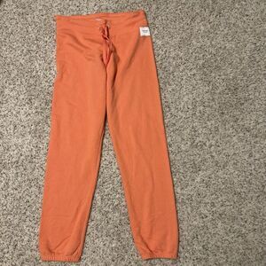 Calvin Klein drawstring sweatpants performance size large peach in color